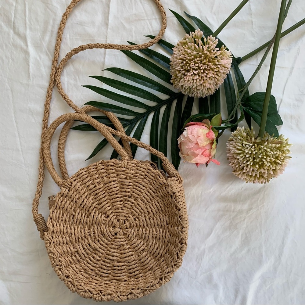 🚨FINAL SALE MUST GO🚨🌴Small Round Straw Bag🌴